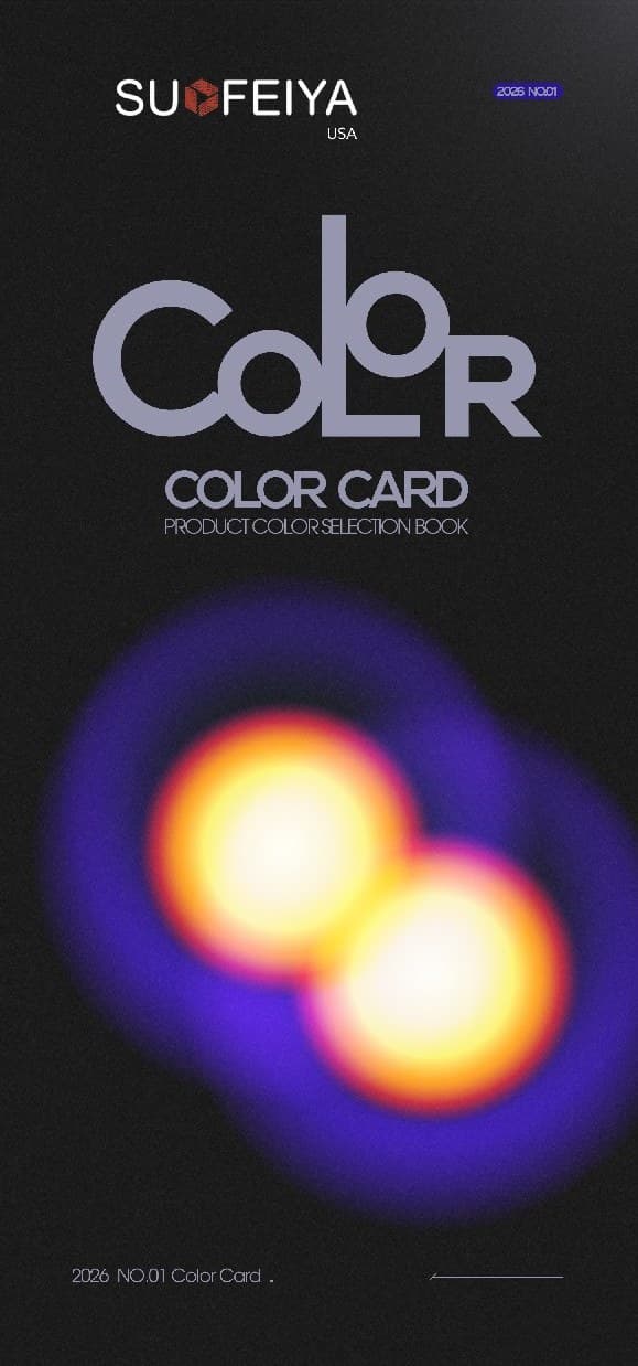 Suofeiya USA Color Card cover — Product Color Selection Book, 2026 NO.01