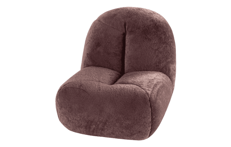 Big tongue leisure chair (cloud brown)