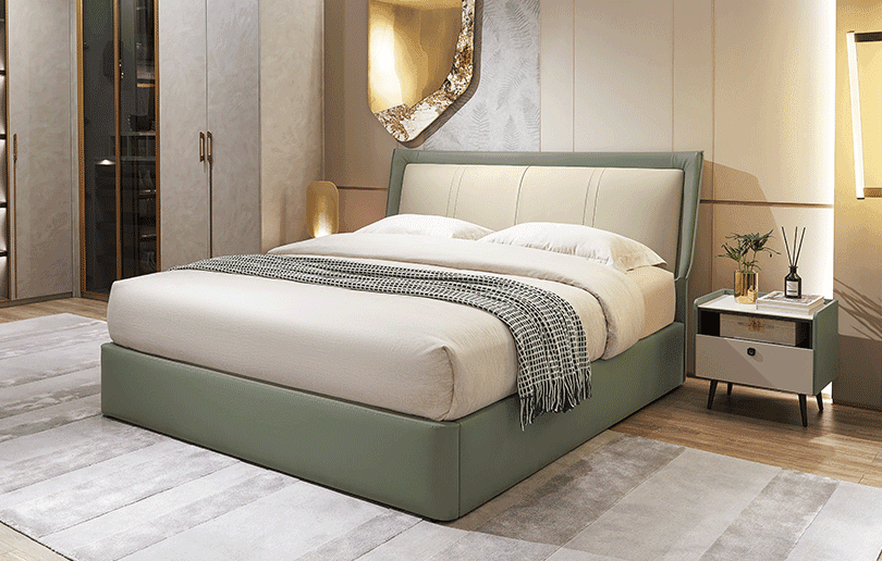 Venice leather bed